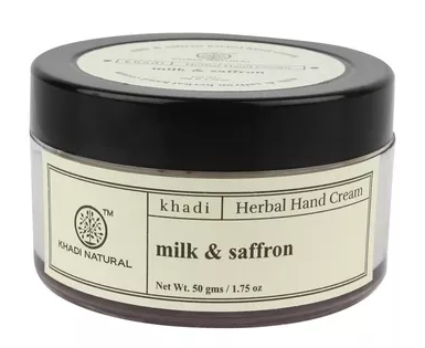 Khadi Herbal Milk & Saffron Hand Cream Review - Khushi Hamesha