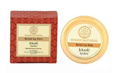 Khadi Natural Herbal Lip Balm - Lychee