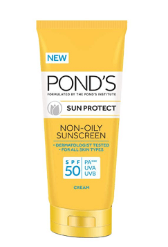Ponds Sun Protect Non-Oily Sunscreen SPF 50 - One Of The Best Sunscreens For Oily Acne Prone Skin
