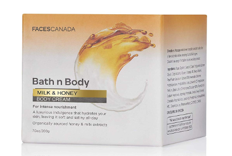 Faces Canada Bath N Body Milk & Honey Range