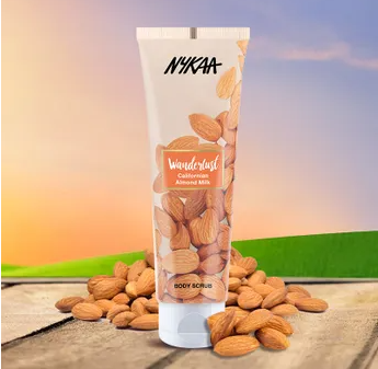 Nykaa Wanderlust Californian Almond Milk Body Scrub Review